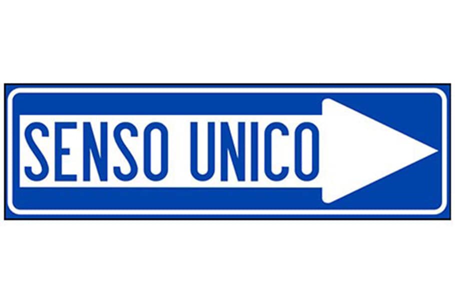 Avviso senso unico via isonzo