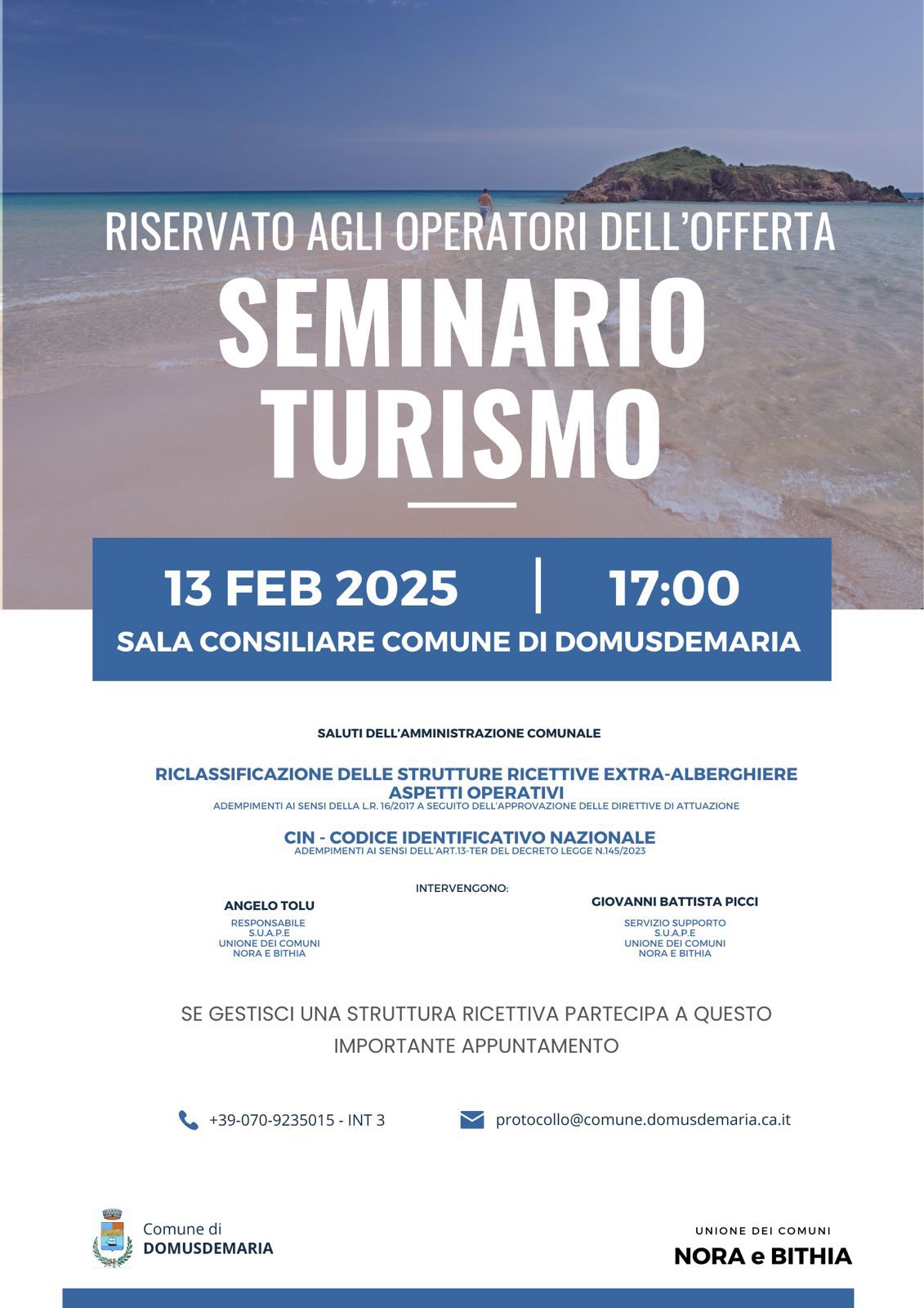 Seminario Turismo - Aspetti pratici, domande e risposte sui nuovi adempimenti amministrativi