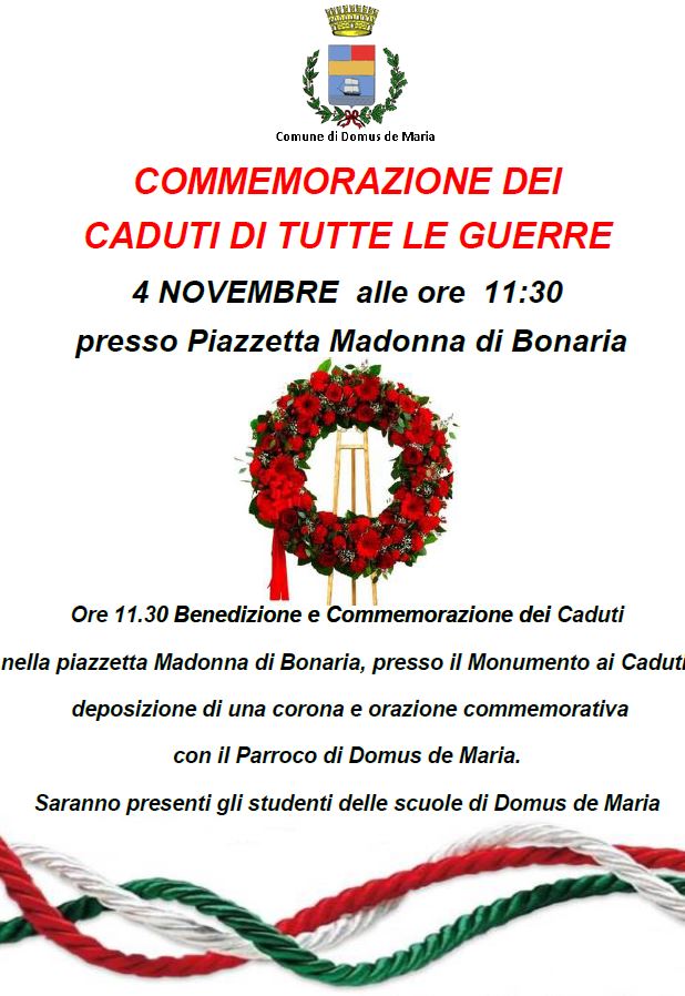 Commemorazione dei caduti di tutte le guerre