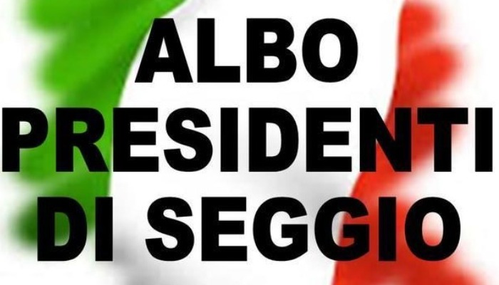 Aggiornamento Albo Presidenti di Seggio - modulistica 