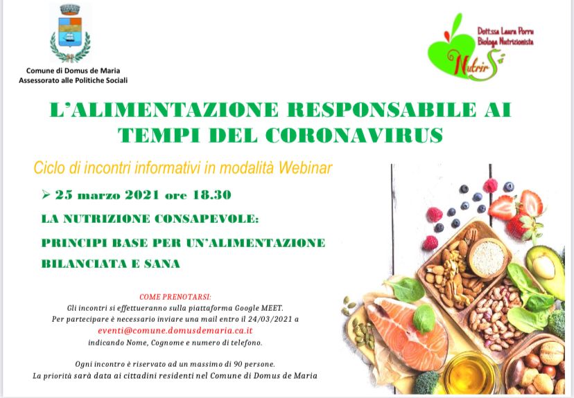 Ciclo di incontri sull'Alimentazione responsabile